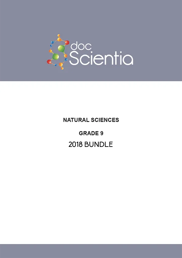 2018 Bundle- All Grade 9 Natural Sciences Exams and Memos