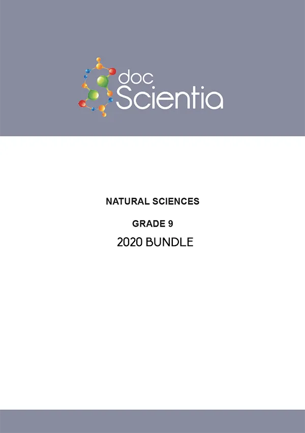 2020 Bundle- All Grade 9 Natural Sciences Exams and Memos