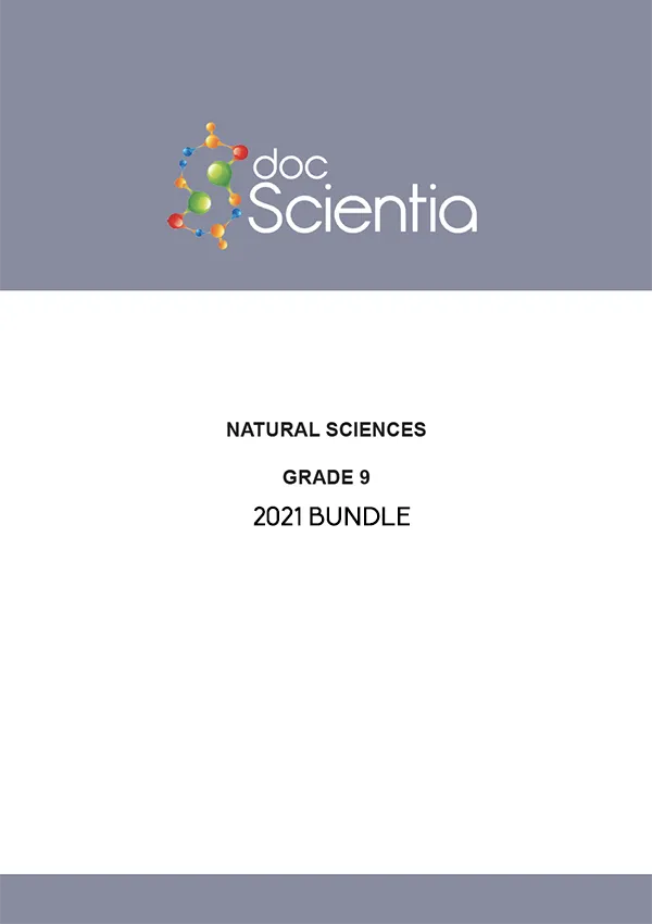 2021 Bundle- All Grade 9 Natural Sciences Exams and Memos