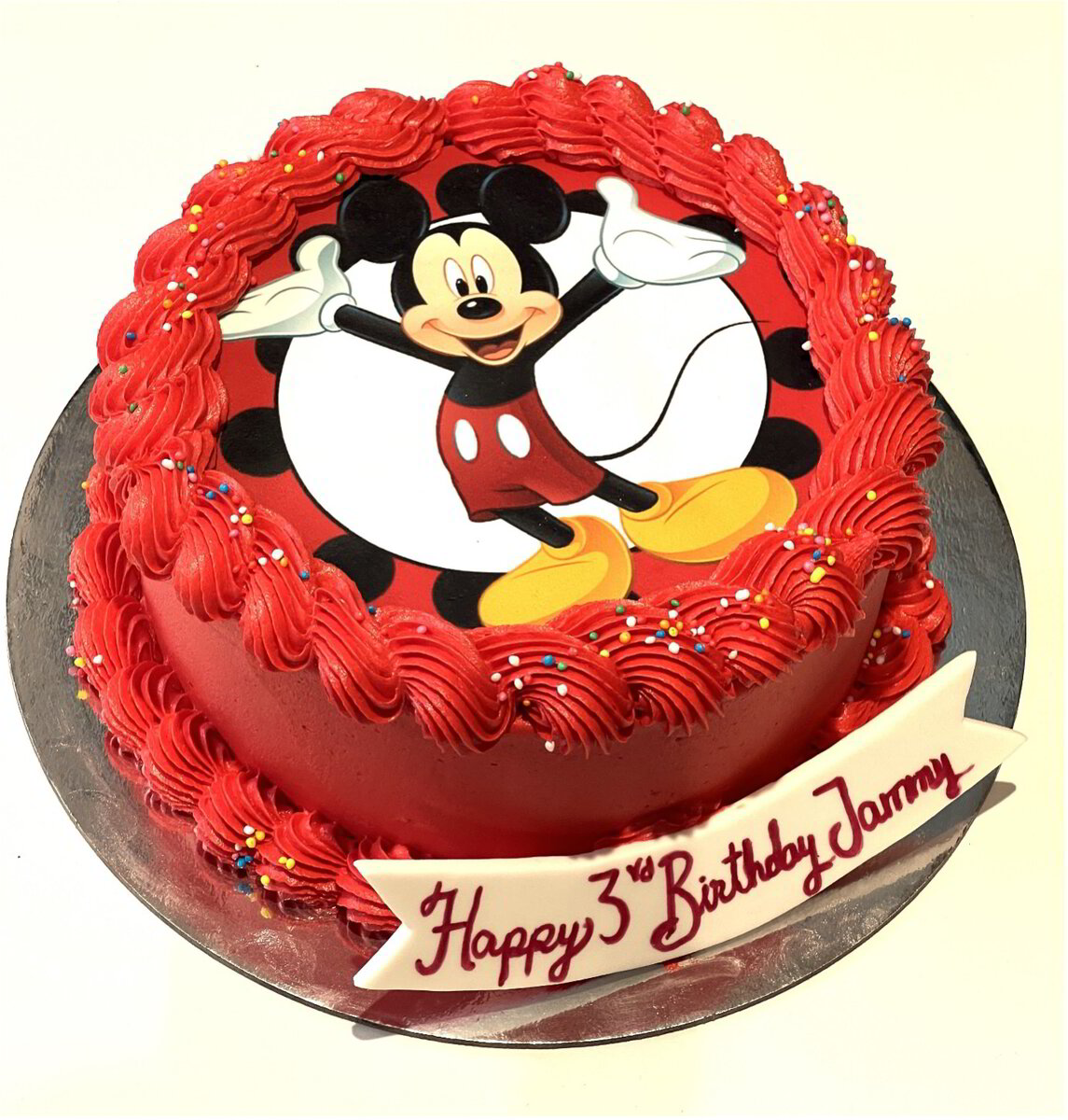Baby Mickey Mouse One Year 1st Birthday Edible Image Photo 1/4 Quarter  Sheet Cake Topper Personalized Custom Customized Birthday Party abpid00096  - Walmart.com