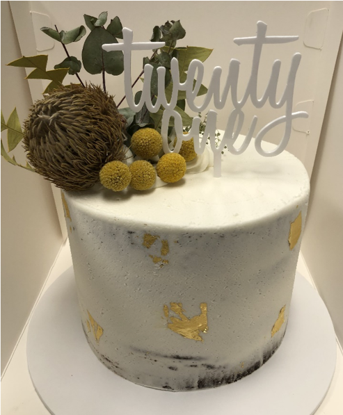 Online Cake Order - Gold Leaf Cake #11Texture – Michael Angelo's