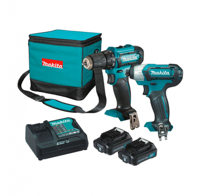 Professional 2-Tool 10.8V Cordless Kit - Drill & Impact Driver Set