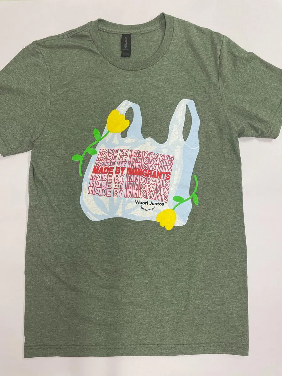 made by immigrant - grocery bag