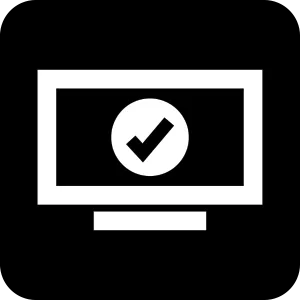 desktop checkmark icon