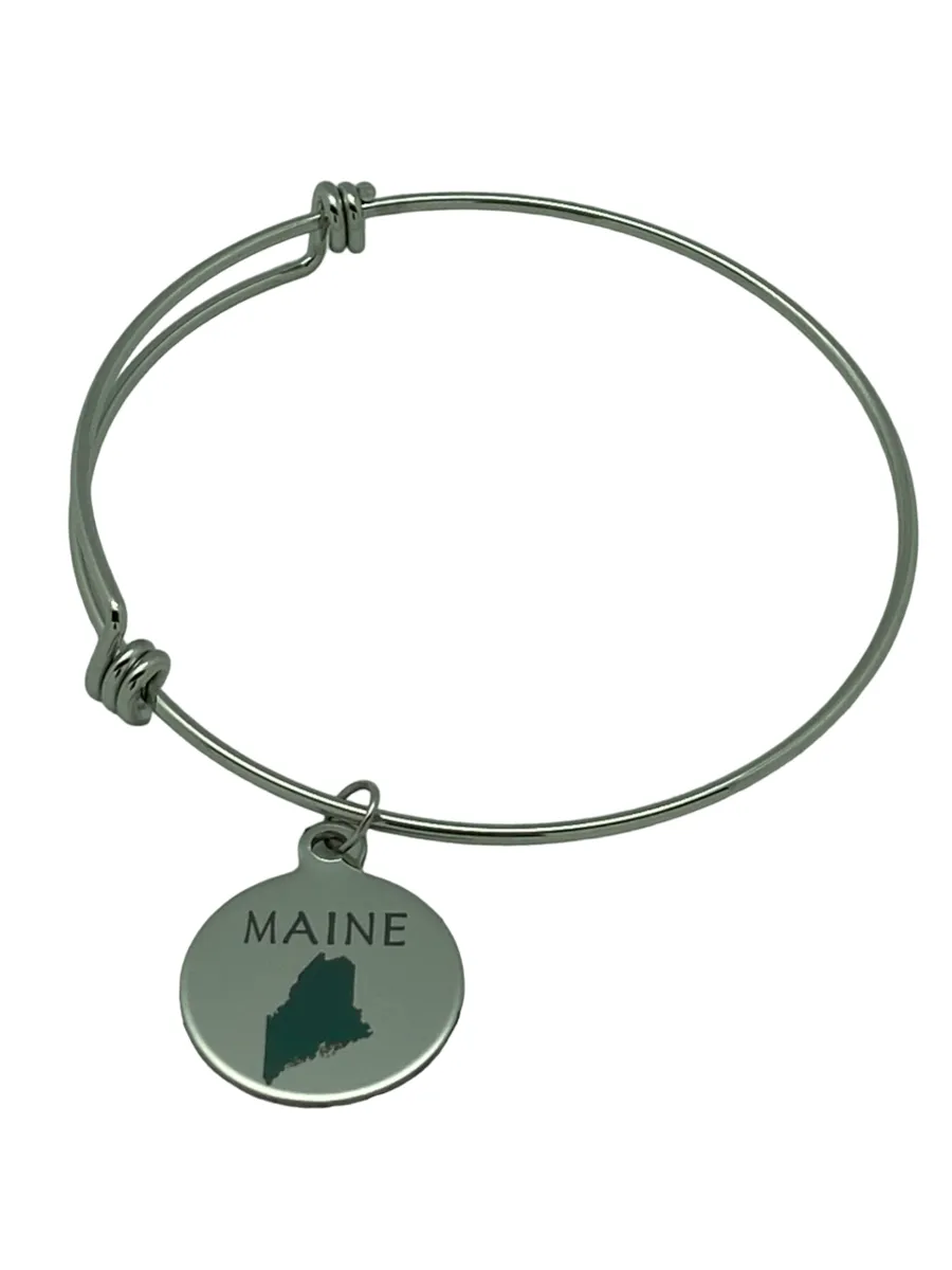 ENHANCEMENT - Maine, PineTree Green, Charm Bracelet - SAVE $8