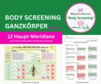 Eine Body Screening Analyse der 12 Haupt-Meridiane
