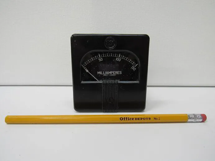 DC Milliammeter, 0-150 mA, 2.75″