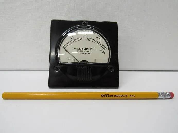 DC Milliammeter, 0-200 mA, 2.75″