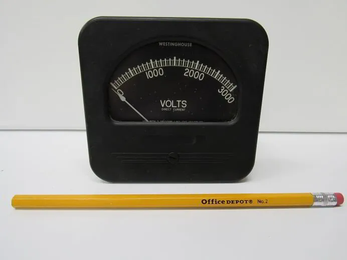 Voltmeter, 0-3000V, 3.75″