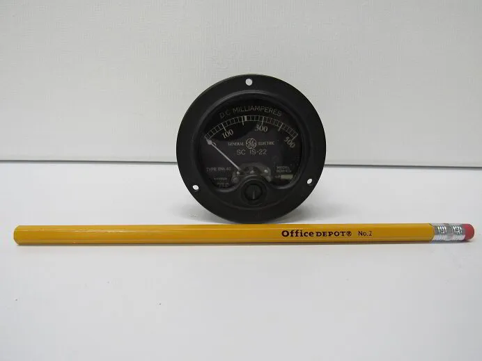 DC Milliammeter, 0-500 mA, 2″