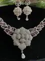 Floral 3D look Diamond Necklace