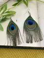 Peacock Feather Danglers 