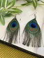 Peacock Feather Danglers 