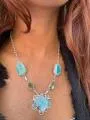 Agate Druzy Stone Necklace