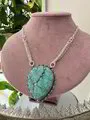 Turquoise Silver Pendant Set