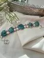 Turquoise Pearl Silver Bracelets
