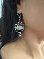 Aqua Chalcedony Earrings 