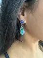 Lapis and Turquoise Earrings 