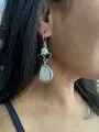 Solar Quartz Onyx Earrings 