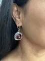 Onyx Silver Earrings 