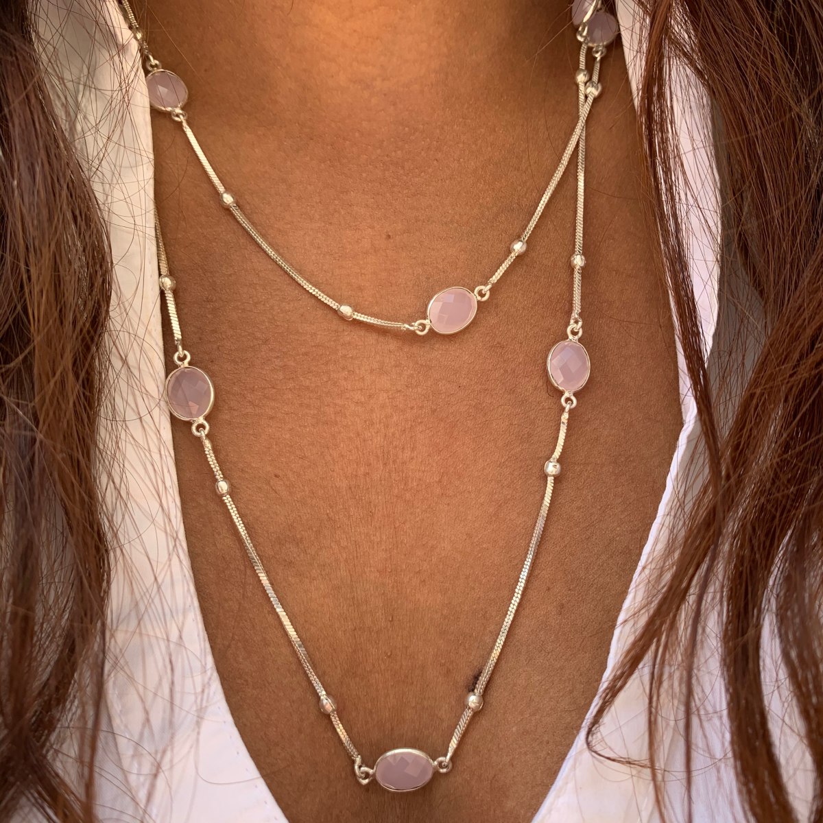 Rose quartz chain Clearance