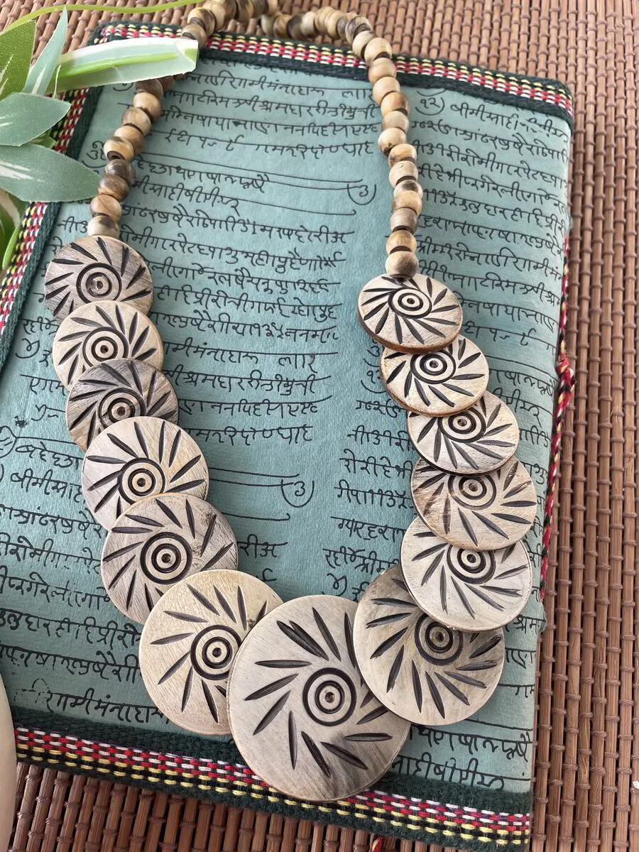 Wooden Crafted Necklace 