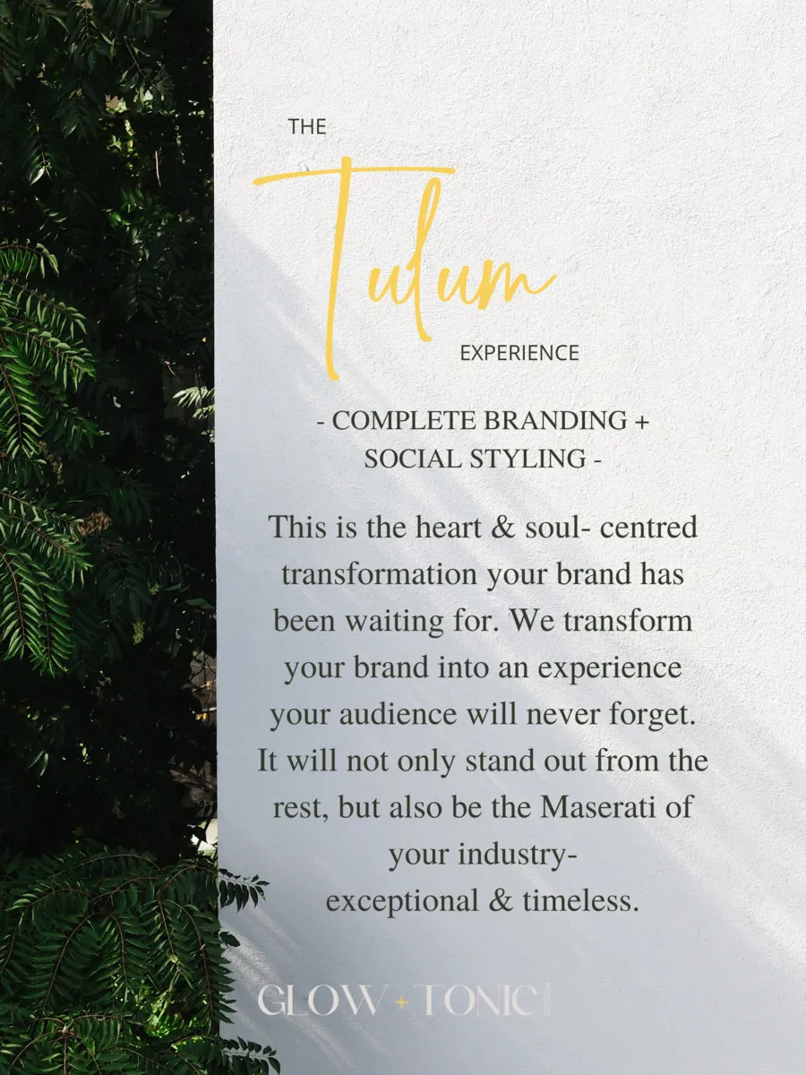 The TULUM Experience [Complete Branding & Social Styling]