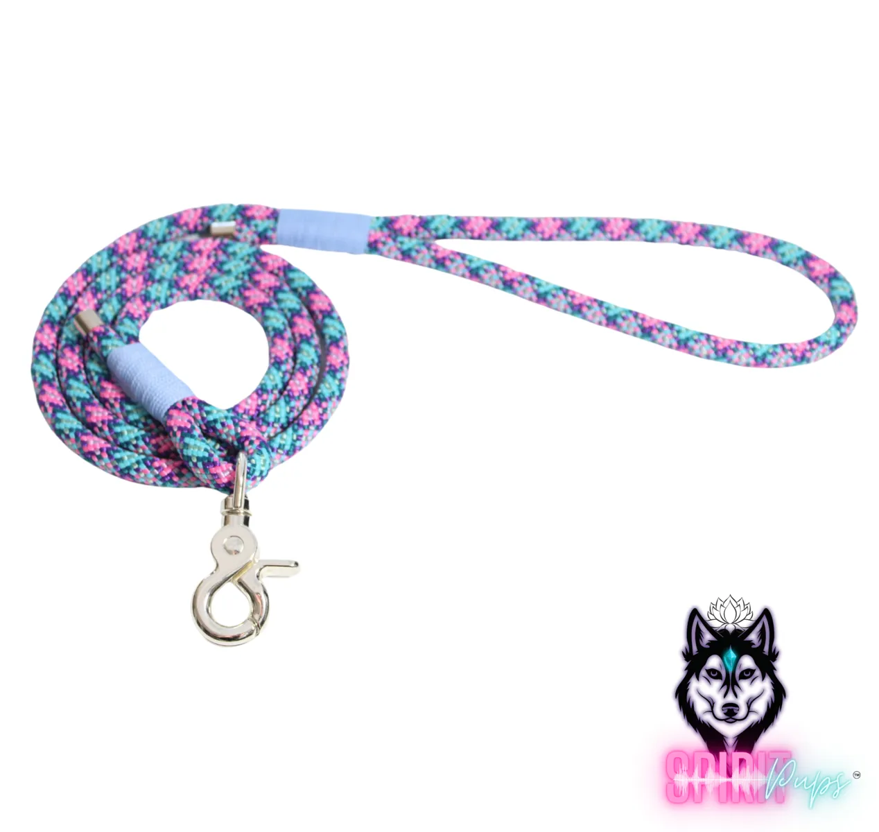 Dog Leash - Frozen Fairy with Polar Blue wrap