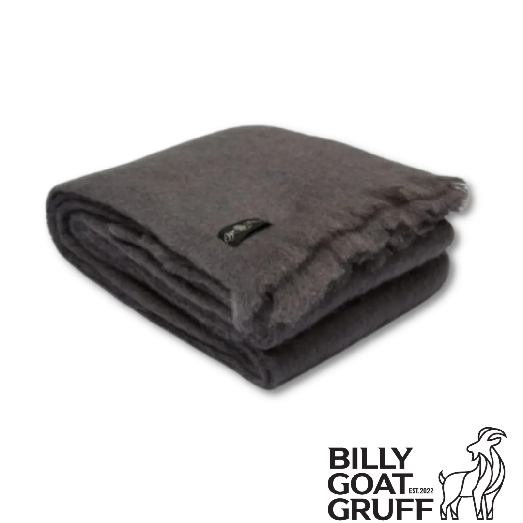 Mohair Blanket - Anthracite