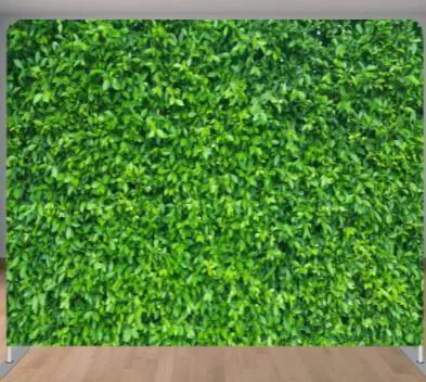 fabric grass wall photo booth backdrop