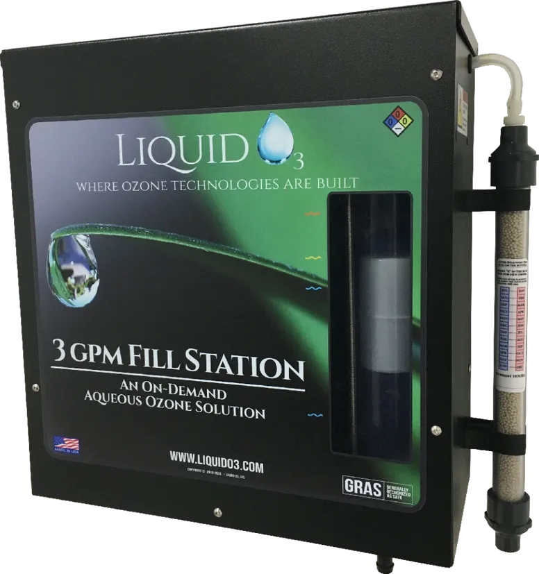 Fill Station Compact aqueous ozone solution AquaO3, LLC Honolulu, HI