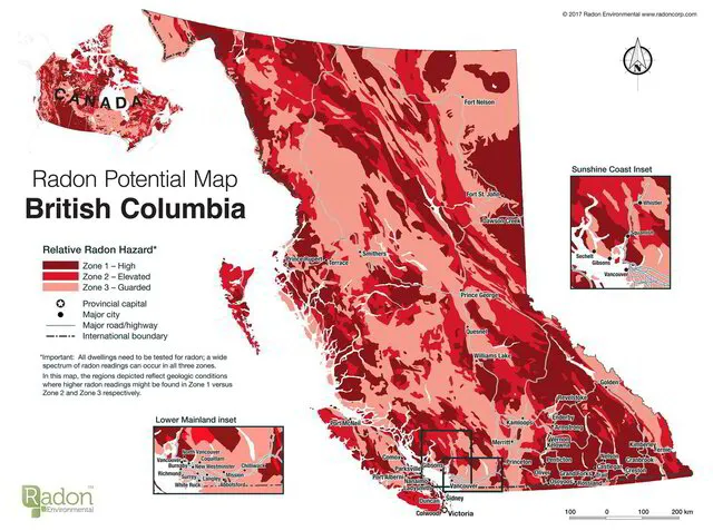 Radon Potential Map of British Columbia