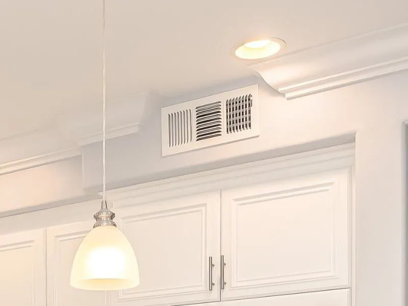 AC supply vent in kitchen