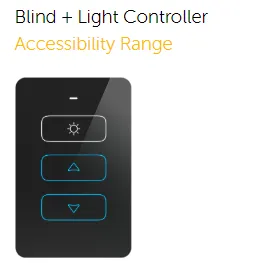 Senoa Accessibility Blind and Light Controller Glass Front