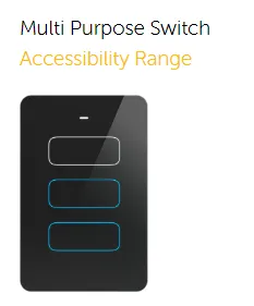 Senoa Accessibility Multi Purpose Switch Glass Front