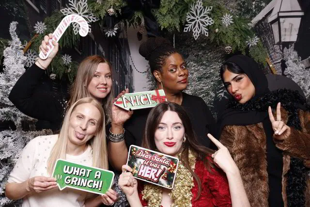 Holiday photo booth rental