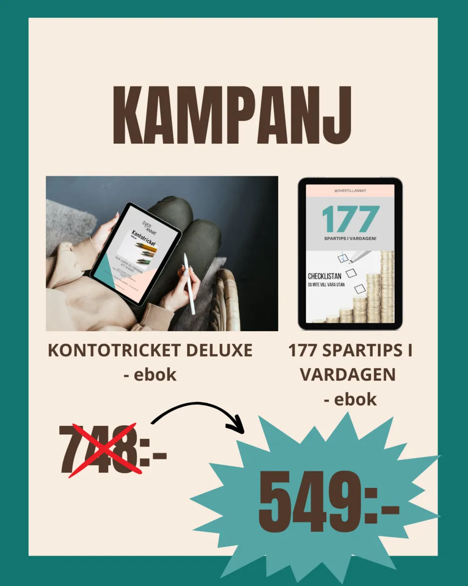 KAMPANJ - Kontotricket e-bok och 177 Spartips