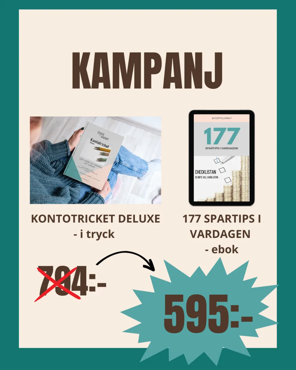 KAMPANJ - Kontotricket i tryck & 177 Spartips 
