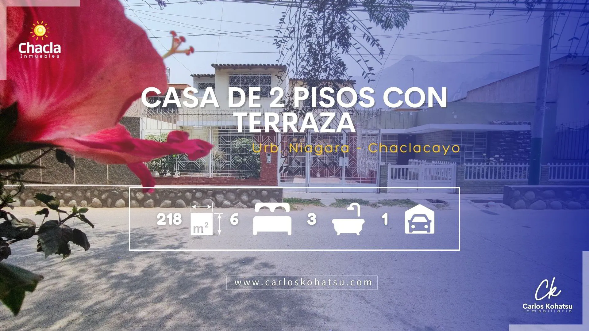 SE VENDE | Casa de 2 Pisos y 218 m² en Chaclacayo