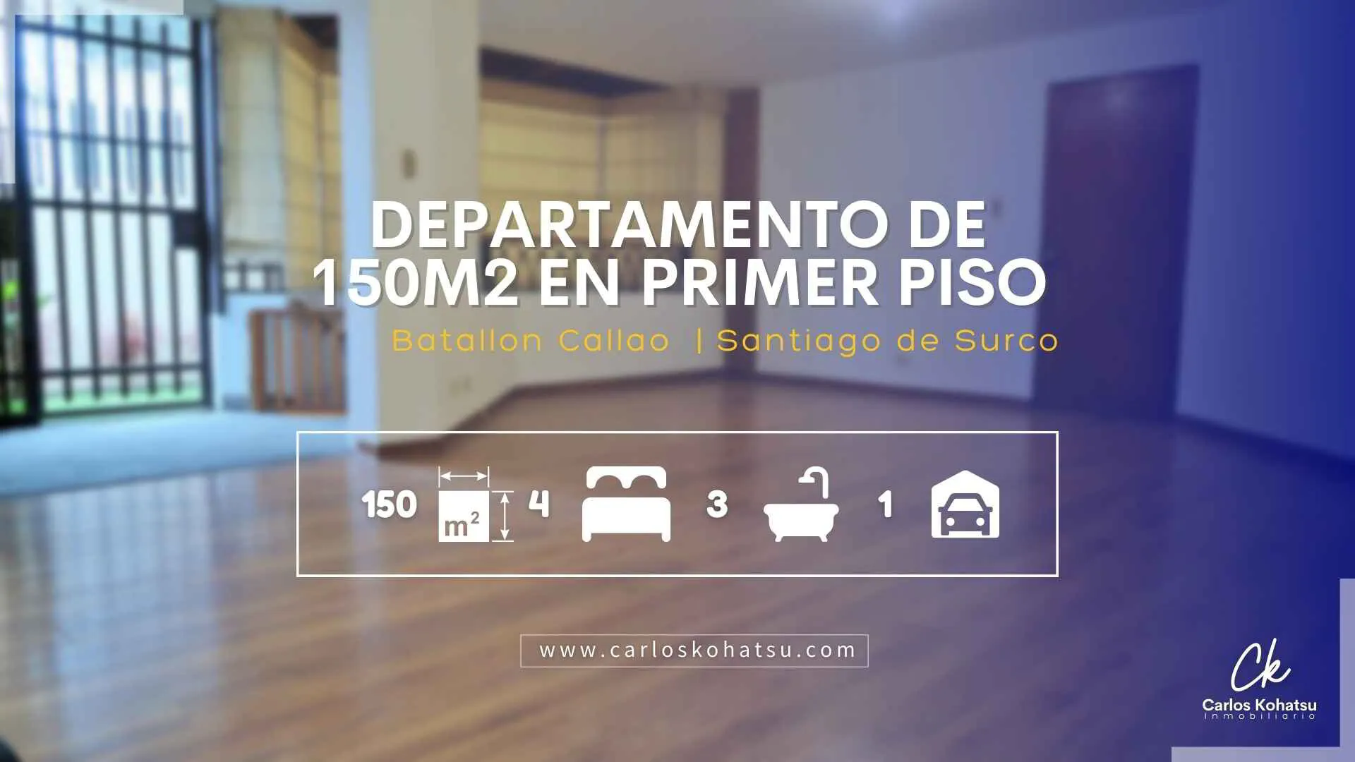 SE ALQUILA | Departamento en Surco de 150 m² y 4 dormitorios