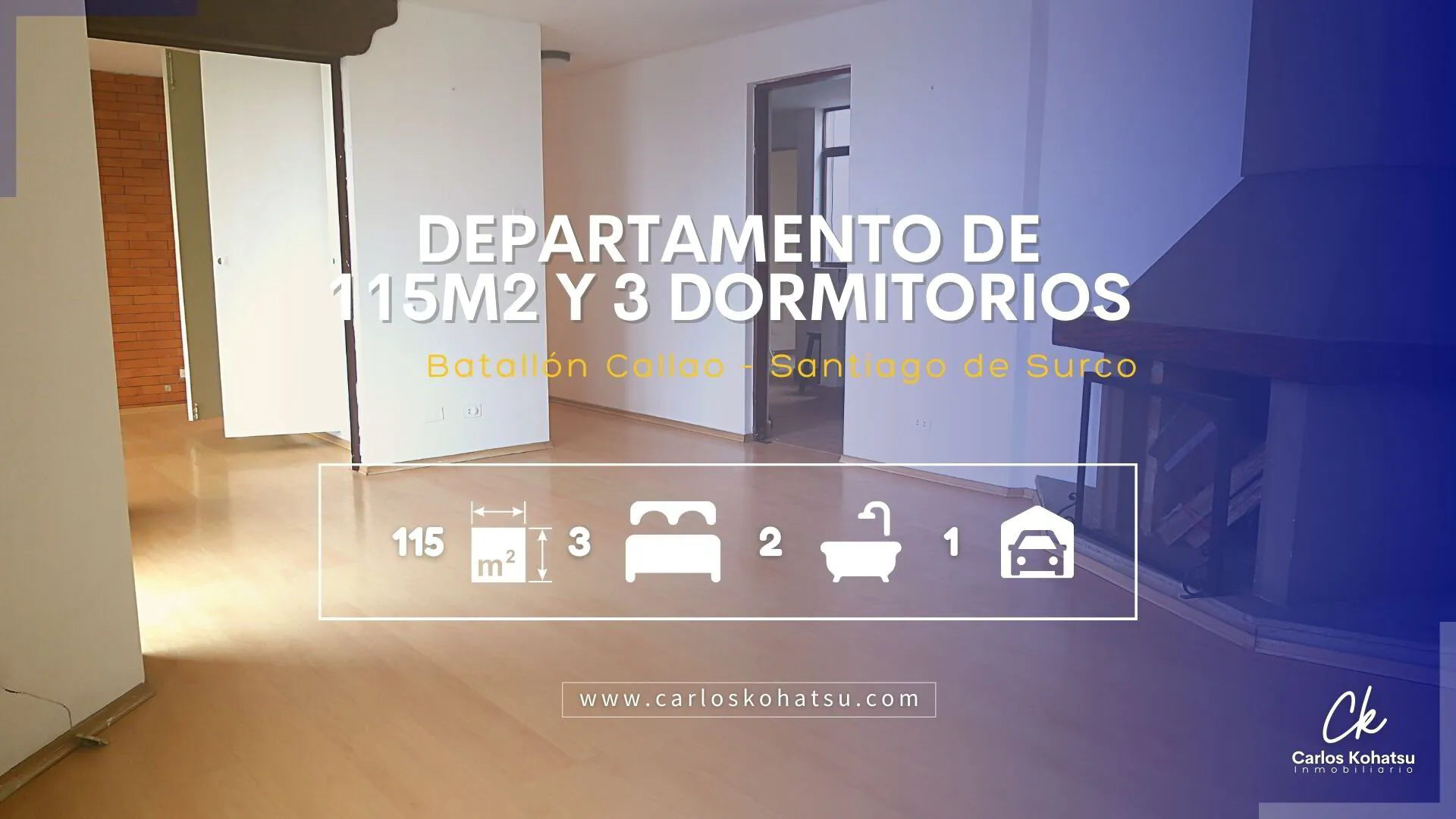 SE ALQUILA | Departamento de 115 m² en Surco y 3 dormitorios