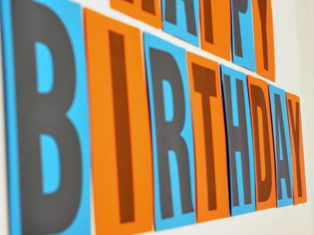 Happy Birthday Sign Printable | Big Letter A4 page size | Print it yourself