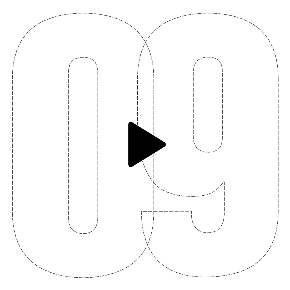 Big number templates - cut out numbers