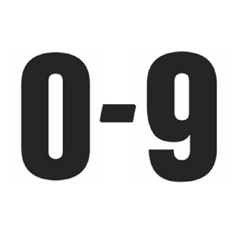 Print big numbers - A4 sized numbers in solid black | Number templates
