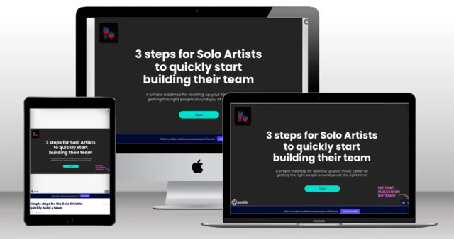 How to quickly build an effective team - A method for Solo Artists
