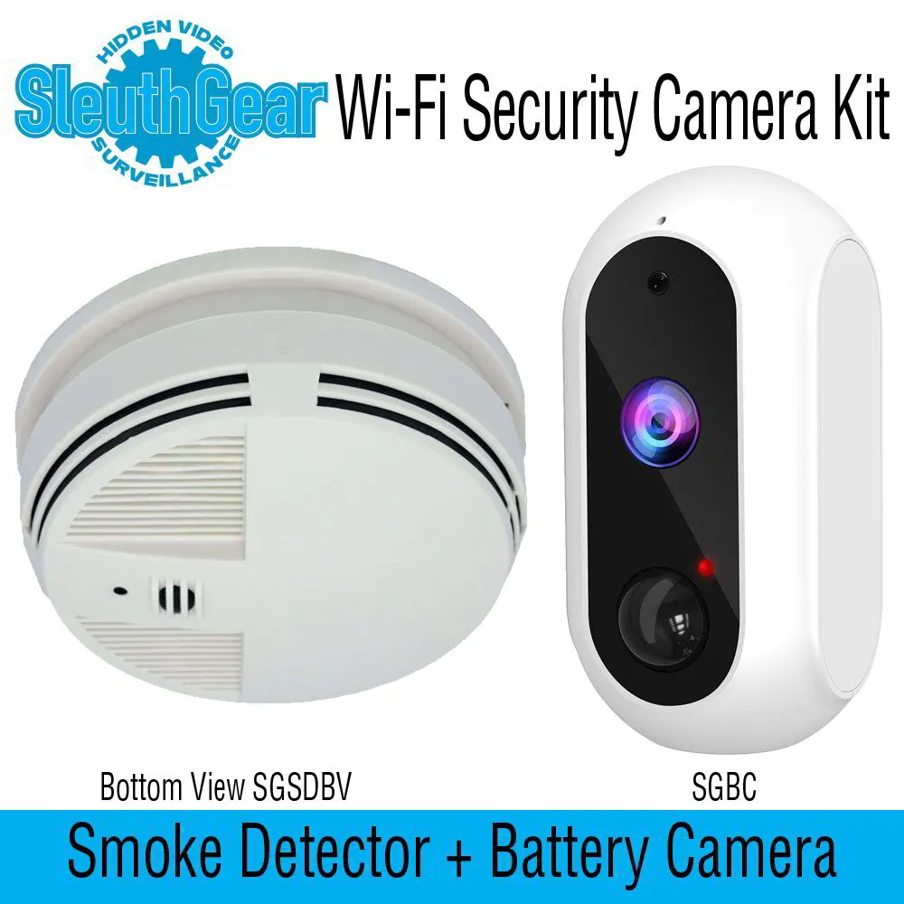 SleuthGear Xtreme Life Smoke Detector Camera Kit (Bottom View)