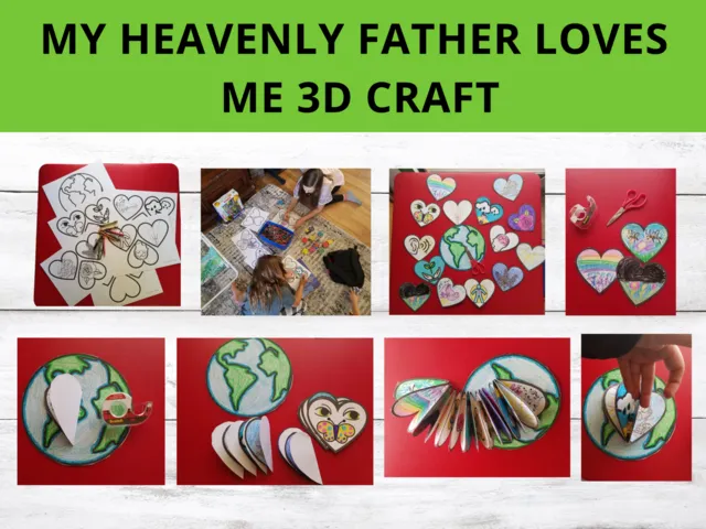 god's creations my heavenly father loves me earth mobile craft
