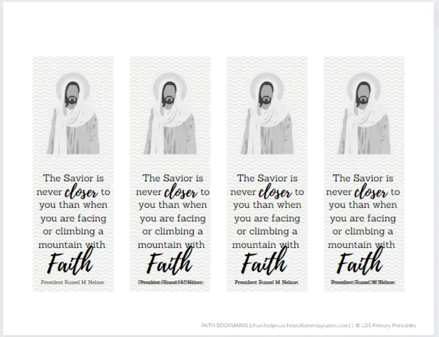 faith quote bookmark printable