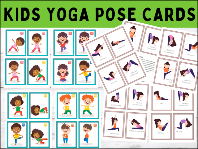 Buy YOGA POSES Printable FLASHCARDS for Preschool Kids, Montessori Editable  Text 3-part Cards, Classroom and Homeschool Activity, Yoga for Kids Online  in India - Etsy