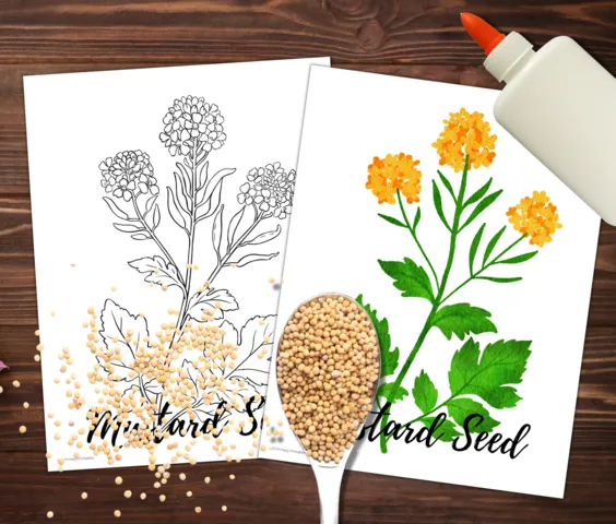 parable of the mustard seed kids bible lessons, printables and activities